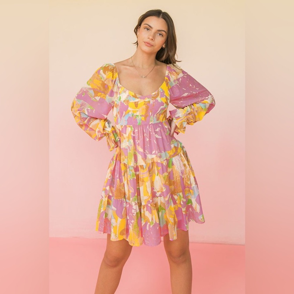 BOHME floral dress | size L - Picture 2 of 6